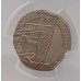 GREAT BRITAIN UK 2008 . TWENTY 20 PENCE COIN . ERROR . MULE . UNDATED